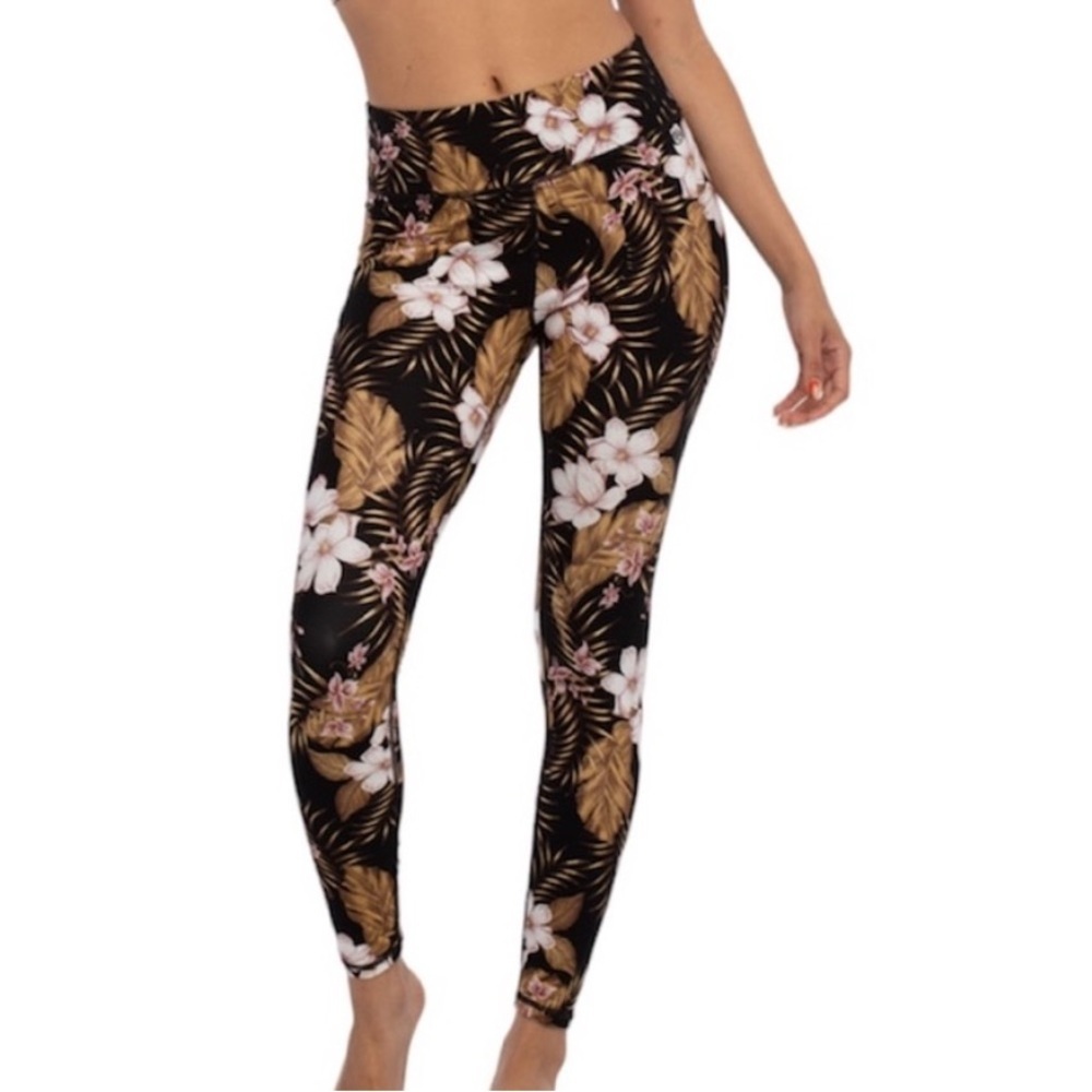 Rip Curl Vaporcool Playa Bella Floral Leggings. Size XSmall.